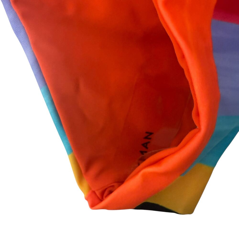 Mara Hoffman Kay Low Rise Cheeky Colorblock Stripe Multicolor Bikini Bottoms L - Picture 4 of 6